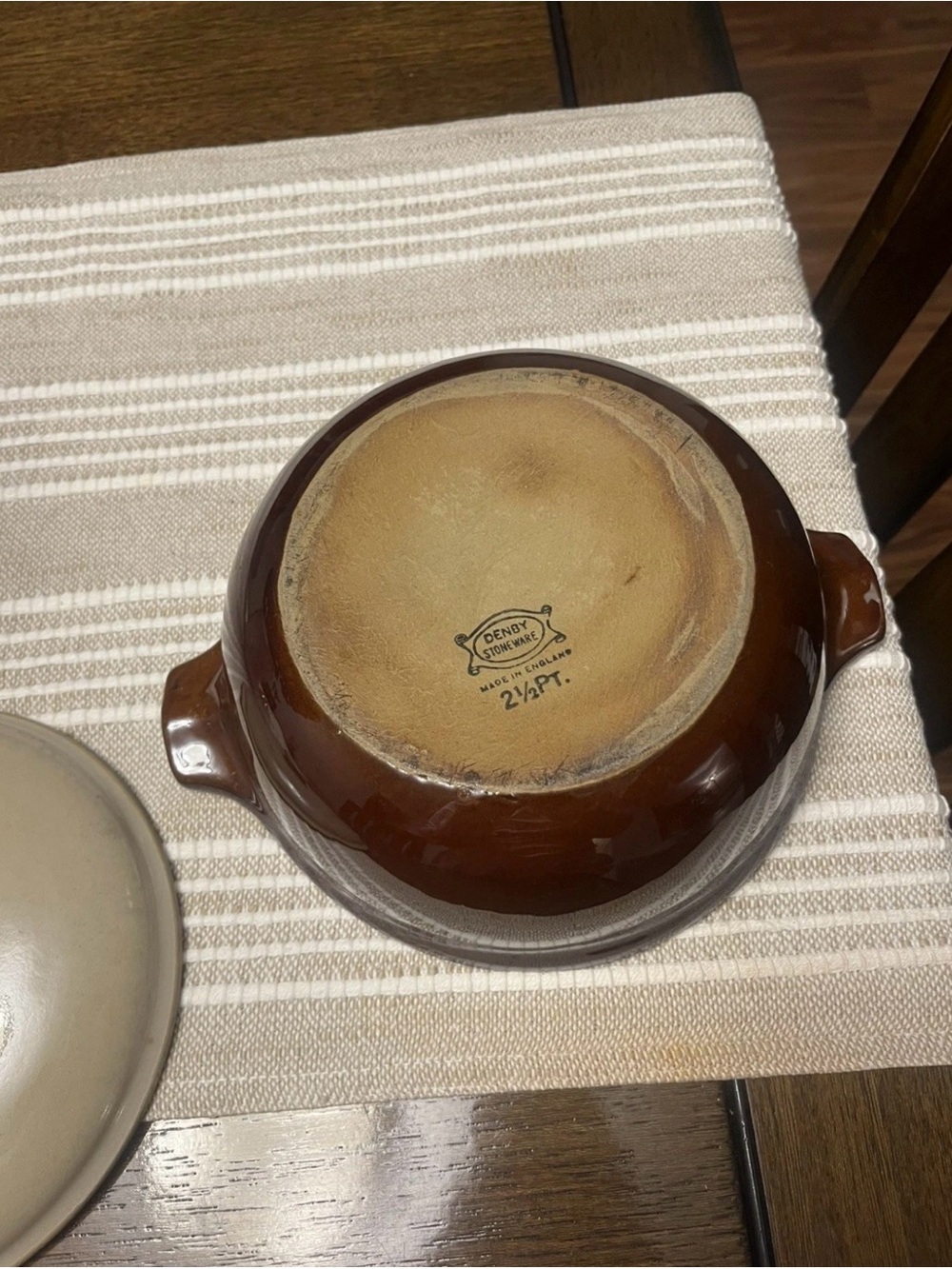 Vintage Denby Stoneware 2.5 Pint Lidded Casserole England - Picture 5 of 9